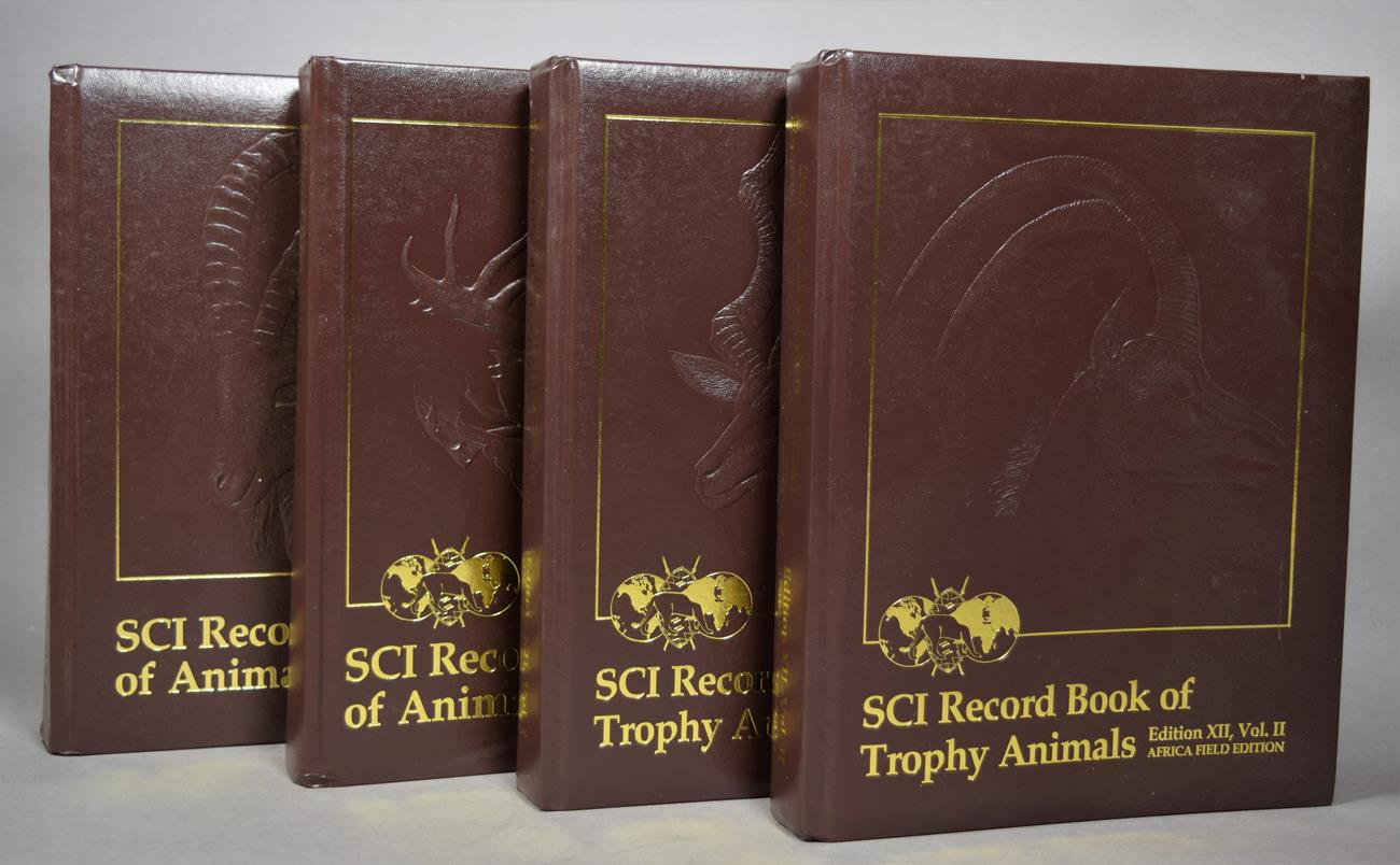 Lot 2191 - Hunting Books: Safari Club International, Edition XII, Luxury Edition, Leather bound, four...