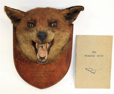 Lot 2232 - Taxidermy: Red Fox Mask (Vulpes vulpes), circa 1938, by Army & Navy Stores, Naturalist Dept,...