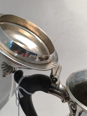 Lot 2002 - A George II Silver Coffee-Pot, Maker's Mark Possibly IK Overstriking Another,  London, 1759,...