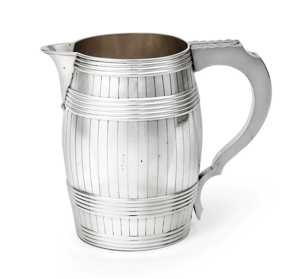 Lot 2016 - A George III Silver Jug, by Daniel Smith and Robert Sharp, London, 1781, slightly baluster,...