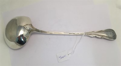 Lot 2029 - A Victorian Silver Soup-Ladle, by George Adams, London, 1872, Lily pattern, engraved with a...