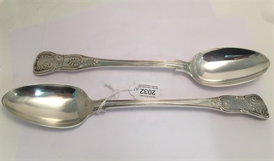 Lot 2032 - Two Victorian Silver Basting-Spoons, by George Adams, London, One 1849, The Other 1857, the...