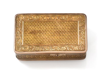 Lot 2033 - A French Empire Silver-Gilt Musical-Box, by L. Baudin, Paris, 1809-1819, oblong, the hinged...