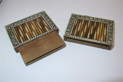 Lot 2042 - A Victorian Porcupine Quill and Bone Card-Case, Last Quarter 19th Century, oblong and with...