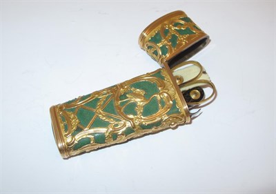 Lot 2047 - A George II Gold and Shagreen Necessaire, Apparently Unmarked, Circa 1740, the etui tapering...