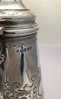 Lot 2062 - A William IV Silver Coffee-Pot, by John Wrangham and William Moulson, London, 1833, tapering...