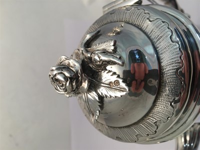 Lot 2062 - A William IV Silver Coffee-Pot, by John Wrangham and William Moulson, London, 1833, tapering...