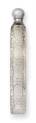 Lot 2069 - An Oversized Victorian Silver-Mounted Cut-Glass Scent-Bottle, by Frederick Bradford Macrea, London