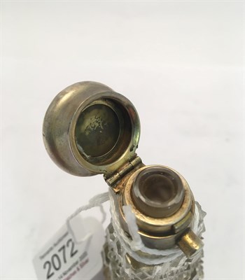 Lot 2072 - A Victorian Silver-Gilt Mounted Scent-Bottle Cum Vinaigrette, Apparently Unmarked, Second Half 19th