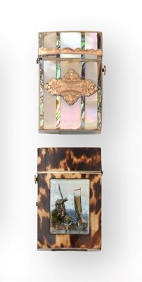 Lot 2078 - Two Victorian Vesta-Cases, Last Quarter 19th Century, each oblong, one inlaid with...