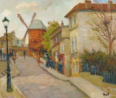 Lot 950 - Marcel Dyf (1899-1985) French "The Church at Monmartre, Paris" Signed Dyf, oil on canvas, 38.5cm by