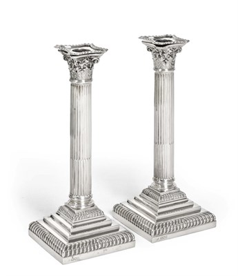 Lot 2122 - A Pair of George V Silver Candlesticks, by The Goldsmith's and Silversmiths Co. Ltd., London, 1910