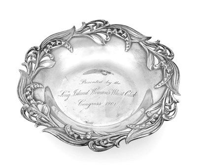 Lot 2145 - An American Silver Dish, by Tiffany and Co., New York, Dated 1901, shaped circular and with foliage