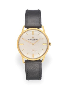 Lot 2170 - An 18 Carat Gold Wristwatch, signed Vacheron & Constantin, Geneve, 1964, (calibre K1001) lever...
