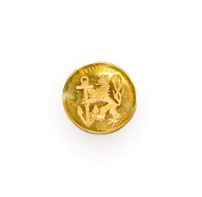 Lot 123 - A German gold coin commemorating Dusseldorf, stamped '986', 4gr