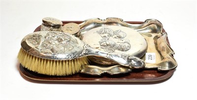 Lot 239 - An Edward VII silver dressing-table tray, by Cooper Brothers and Sons Ltd., Sheffield, 1904, shaped