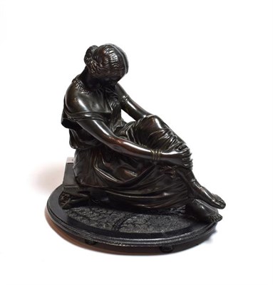 Lot 286 - A late 19th/early 20th century bronze of a classical female, stamped, J.Pradier