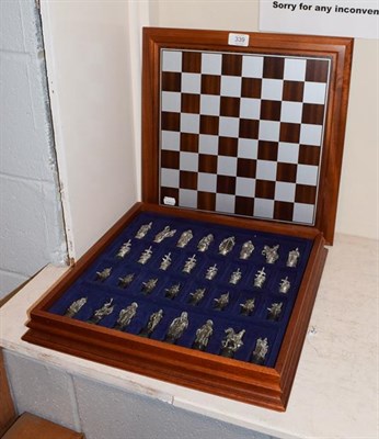 Lot 339 - Danbury Mint, The Camelot Chess Set, complete, with booklet