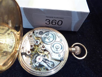 Lot 360 - 9ct gold pocket watch