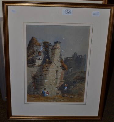 Lot 1023 - Samuel Gillespie Prout, (1822-1911) 'At Conway' signed, allegedly inscribed to the reverse,...