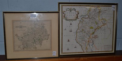 Lot 1050 - Robert Morden map Cumberland and another map of Hertfordshire