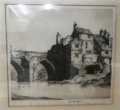 Lot 1067 - Sam Chadwick (1902-1992) Yorkshire scenes, signed, watercolours; together with four assorted signed