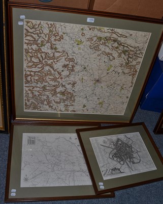 Lot 1099 - Three framed maps of York and Yorkshire (3)