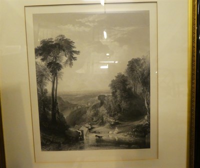 Lot 1106 - * After J.M.W. Turner (1775-1851) 'The Fighting Temeraire', black and white print, framed and...