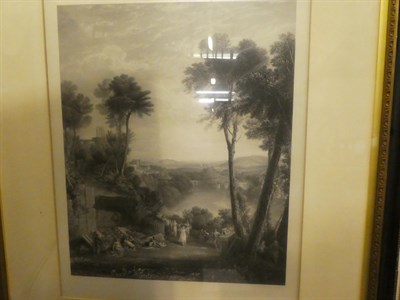 Lot 1106 - * After J.M.W. Turner (1775-1851) 'The Fighting Temeraire', black and white print, framed and...