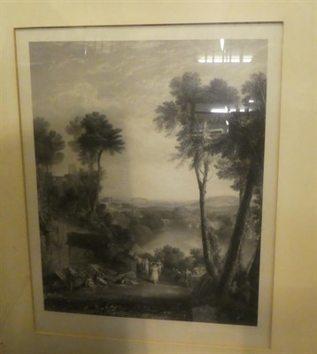 Lot 1106 - * After J.M.W. Turner (1775-1851) 'The Fighting Temeraire', black and white print, framed and...