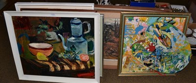 Lot 1121 - A small group of modern paintings to include works by Beth Hunter, Jane Pascoe, Kevin Harrison, etc