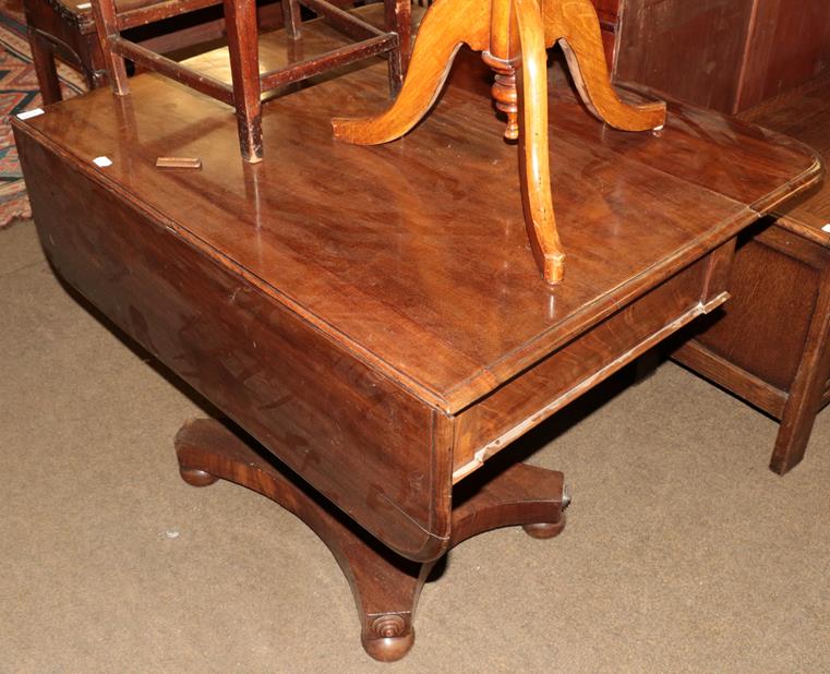 Lot 1175 - An early Victorian mahogany pedestal sofa table