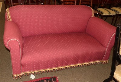 Lot 1196 - A late 19th/early 20th century drop end sofa