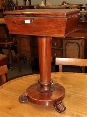 Lot 1220 - A Victorian rosewood sewing box