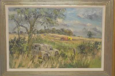 Lot 1039 - Angus Bernard Rands (1922-1985) "Harvest Time, Arkendale" Signed, inscribed verso and dated...