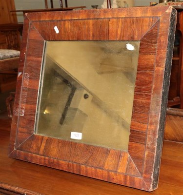 Lot 1225 - A Victorian easel back rosewood framed mirror, 54cm by 58cm
