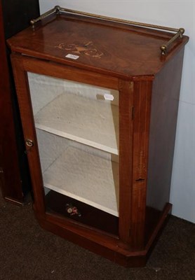 Lot 1242 - A Victorian burr walnut inlaid music cabinet