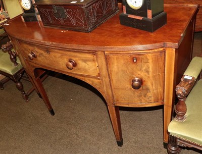 Lot 1249 - A 19th century mahogany sideboard, fitted with three drawers