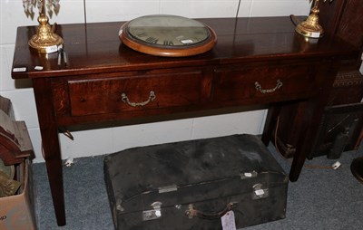 Lot 1270 - An 18th century style two-drawer sideboard