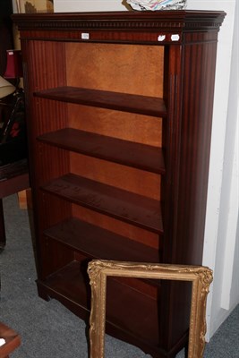 Lot 1276 - A modern stained mahogany bookcase with four adjustable shelves, 91cm wide 29.5cm deep 152cm high