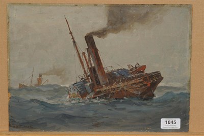 Lot 1045 - Ernest Dade (1864-1934) "The Old Paddle Trawler Flying Sylph" Signed, inscribed verso, oil on...