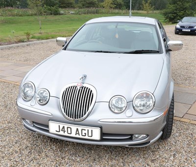 Lot 999 - Jaguar S-Type V8 Automatic Saloon Registration number: J40 AGU (Cherished Number) Date of first...