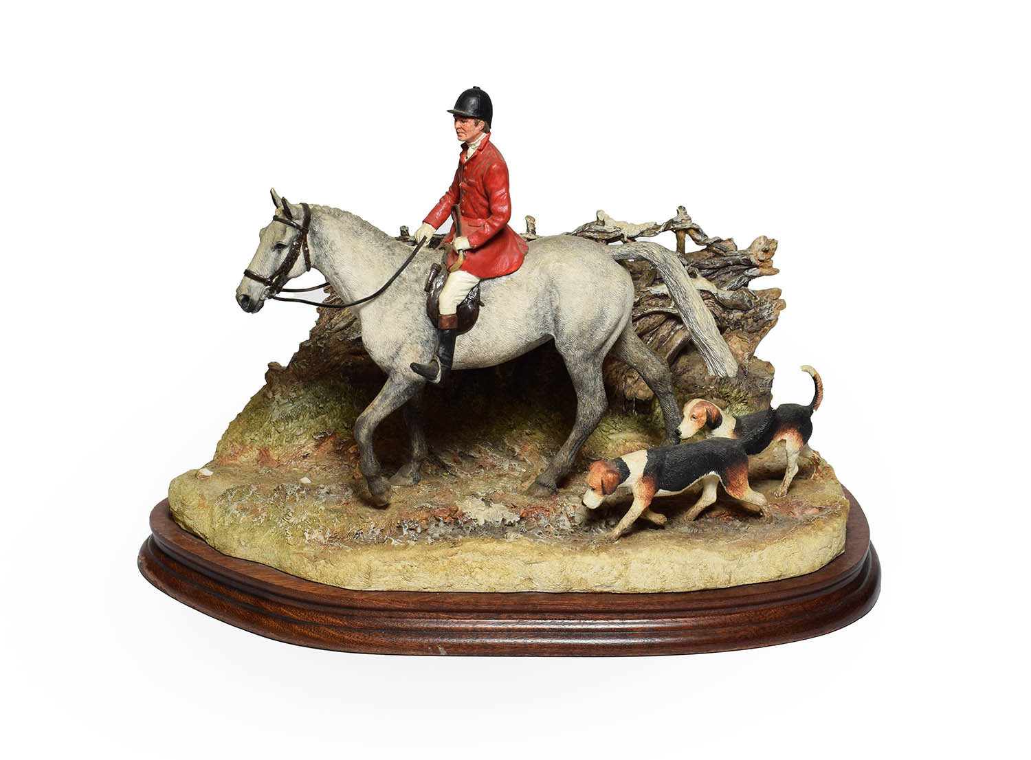 Lot 61 - Border Fine Arts 'Boxing Day Meet' (Horse, huntsman and hounds), model No. B0876A by Anne Wall,...