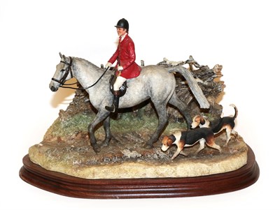 Lot 61 - Border Fine Arts 'Boxing Day Meet' (Horse, huntsman and hounds), model No. B0876A by Anne Wall,...