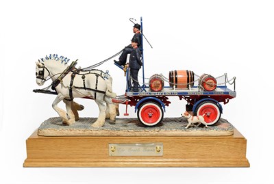 Lot 178 - Border Fine Arts 'The Gentle Giants' (Tetley's Dray), Gold Edition, model no. PJ02 by Ray...