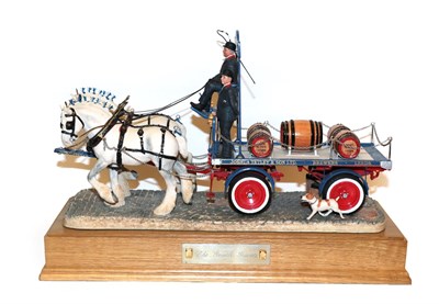 Lot 178 - Border Fine Arts 'The Gentle Giants' (Tetley's Dray), Gold Edition, model no. PJ02 by Ray...