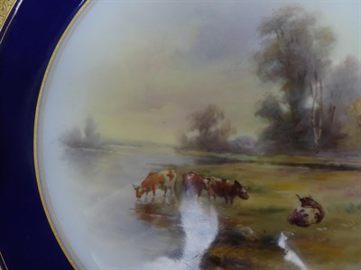 Lot 19 - A Set of Four Royal Worcester Porcelain Plates, by John Stinton, 1912, 1913, 1917 and 1926, painted