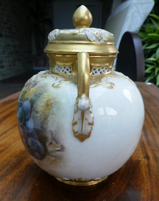 Lot 33 - A Royal Worcester Porcelain Vase and Cover, by William Ricketts, 1922, of ovoid form with...