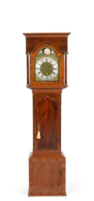 Lot 83 - A Mahogany Eight Day Longcase Clock, signed Jno Harrison, Newcastle, circa 1780, flat top pediment