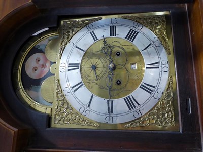 Lot 83 - A Mahogany Eight Day Longcase Clock, signed Jno Harrison, Newcastle, circa 1780, flat top pediment